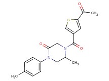 4-[(5-acetyl-3-thienyl)carbonyl]-5-methyl-1-(4-methylphenyl)-2-piperazinone