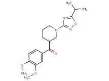 (3,4-dimethoxyphenyl)[1-(5-isopropyl-1,2,4-oxadiazol-3-yl)piperidin-3-yl]methanone