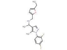 1-[1-(2,4-difluorophenyl)-5-methyl-1H-pyrazol-4-yl]-N-[(5-ethyl-2-furyl)methyl]ethanamine