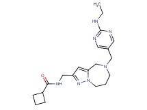 N-[(5-{[2-(ethylamino)pyrimidin-5-yl]methyl}-5,6,7,8-tetrahydro-4H-pyrazolo[1,5-a][1,4]diazepin-2-yl)methyl]cyclobutanecarboxamide
