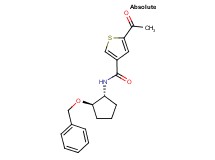 5-acetyl-N-[(1R,2R)-2-(benzyloxy)cyclopentyl]thiophene-3-carboxamide