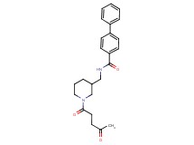 N-{[1-(4-oxopentanoyl)-3-piperidinyl]methyl}-4-biphenylcarboxamide