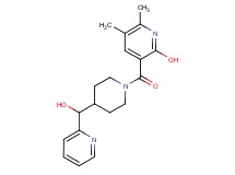 3-({4-[hydroxy(2-pyridinyl)methyl]-1-piperidinyl}carbonyl)-5,6-dimethyl-2-pyridinol