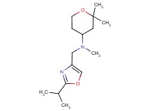 (2,2-dimethyltetrahydro-2H-pyran-4-yl)[(2-isopropyl-1,3-oxazol-4-yl)methyl]methylamine