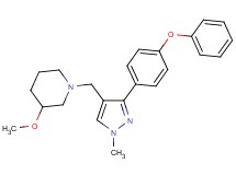 3-methoxy-1-{[1-methyl-3-(4-phenoxyphenyl)-1H-pyrazol-4-yl]methyl}piperidine