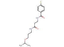 4-fluoro-N-{3-[(3-isopropoxypropyl)amino]-3-oxopropyl}benzamide
