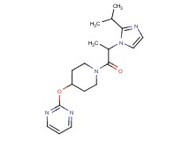 2-({1-[2-(2-isopropyl-1H-imidazol-1-yl)propanoyl]piperidin-4-yl}oxy)pyrimidine