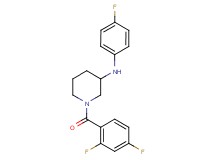 1-(2,4-difluorobenzoyl)-N-(4-fluorophenyl)-3-piperidinamine