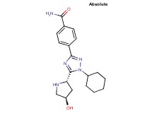 4-{1-cyclohexyl-5-[(2S,4R)-4-hydroxypyrrolidin-2-yl]-1H-1,2,4-triazol-3-yl}benzamide