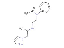 N-[2-(2-methyl-1H-indol-1-yl)ethyl]-1-(1H-pyrazol-1-yl)propan-2-amine