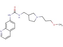 N-{[1-(3-methoxypropyl)pyrrolidin-3-yl]methyl}-N'-quinolin-7-ylurea