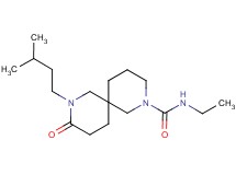 N-ethyl-8-(3-methylbutyl)-9-oxo-2,8-diazaspiro[5.5]undecane-2-carboxamide