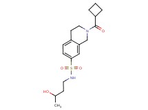 2-(cyclobutylcarbonyl)-N-(3-hydroxybutyl)-1,2,3,4-tetrahydroisoquinoline-7-sulfonamide