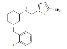 1-(2-fluorobenzyl)-N-[(5-methyl-2-thienyl)methyl]-3-piperidinamine