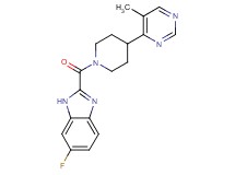 6-fluoro-2-{[4-(5-methylpyrimidin-4-yl)piperidin-1-yl]carbonyl}-1H-benzimidazole