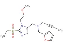 2-butyn-1-yl{[2-(ethylsulfonyl)-1-(2-methoxyethyl)-1H-imidazol-5-yl]methyl}(2-furylmethyl)amine