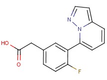 (4-fluoro-3-pyrazolo[1,5-a]pyridin-7-ylphenyl)acetic acid