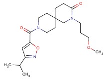9-[(3-isopropylisoxazol-5-yl)carbonyl]-2-(3-methoxypropyl)-2,9-diazaspiro[5.5]undecan-3-one
