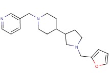 3-({4-[1-(2-furylmethyl)-3-pyrrolidinyl]-1-piperidinyl}methyl)pyridine