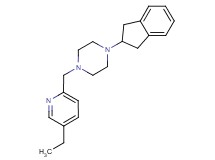 1-(2,3-dihydro-1H-inden-2-yl)-4-[(5-ethylpyridin-2-yl)methyl]piperazine