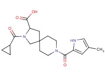 2-(cyclopropylcarbonyl)-8-[(4-methyl-1H-pyrrol-2-yl)carbonyl]-2,8-diazaspiro[4.5]decane-3-carboxylic acid