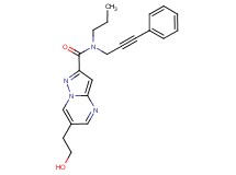 6-(2-hydroxyethyl)-N-(3-phenylprop-2-yn-1-yl)-N-propylpyrazolo[1,5-a]pyrimidine-2-carboxamide