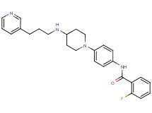 2-fluoro-N-[4-(4-{[3-(3-pyridinyl)propyl]amino}-1-piperidinyl)phenyl]benzamide