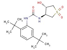 N-(2,5-di-tert-butylphenyl)-N'-[(3S*,4S*)-4-hydroxy-1,1-dioxidotetrahydro-3-thienyl]urea