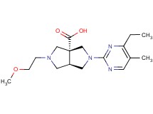 (3aR*,6aR*)-2-(4-ethyl-5-methyl-2-pyrimidinyl)-5-(2-methoxyethyl)hexahydropyrrolo[3,4-c]pyrrole-3a(1H)-carboxylic acid