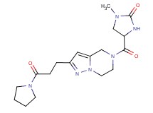 1-methyl-4-{[2-[3-oxo-3-(1-pyrrolidinyl)propyl]-6,7-dihydropyrazolo[1,5-a]pyrazin-5(4H)-yl]carbonyl}-2-imidazolidinone