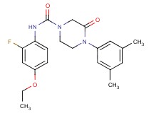 4-(3,5-dimethylphenyl)-N-(4-ethoxy-2-fluorophenyl)-3-oxopiperazine-1-carboxamide