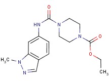 ethyl 4-{[(1-methyl-1H-indazol-6-yl)amino]carbonyl}piperazine-1-carboxylate