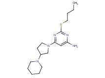 2-(butylthio)-6-(3-piperidin-1-ylpyrrolidin-1-yl)pyrimidin-4-amine