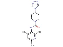 4-(4H-1,2,4-triazol-4-yl)-N-(2,4,6-trimethylpyridin-3-yl)piperidine-1-carboxamide
