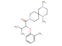 1,4-dimethyl-9-[3-methyl-2-(2-methylphenoxy)butanoyl]-1,4,9-triazaspiro[5.5]undecane