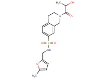 2-lactoyl-N-[(5-methyl-2-furyl)methyl]-1,2,3,4-tetrahydroisoquinoline-7-sulfonamide