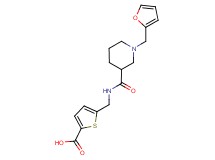 5-[({[1-(2-furylmethyl)-3-piperidinyl]carbonyl}amino)methyl]-2-thiophenecarboxylic acid