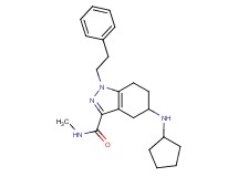 5-(cyclopentylamino)-N-methyl-1-(2-phenylethyl)-4,5,6,7-tetrahydro-1H-indazole-3-carboxamide