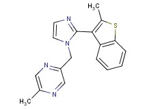 2-methyl-5-{[2-(2-methyl-1-benzothien-3-yl)-1H-imidazol-1-yl]methyl}pyrazine