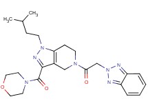 2-{2-[1-(3-methylbutyl)-3-(4-morpholinylcarbonyl)-1,4,6,7-tetrahydro-5H-pyrazolo[4,3-c]pyridin-5-yl]-2-oxoethyl}-2H-1,2,3-benzotriazole