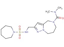 2-{[(azepan-1-ylsulfonyl)amino]methyl}-N,N-dimethyl-7,8-dihydro-4H-pyrazolo[1,5-a][1,4]diazepine-5(6H)-carboxamide