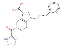 1-(3-phenylpropyl)-5-(1H-1,2,4-triazol-5-ylcarbonyl)-4,5,6,7-tetrahydro-1H-pyrazolo[4,3-c]pyridine-3-carboxylic acid