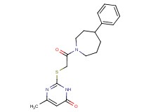 6-methyl-2-{[2-oxo-2-(4-phenylazepan-1-yl)ethyl]thio}pyrimidin-4(3H)-one