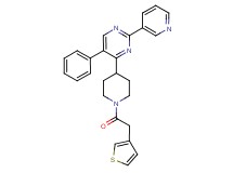 5-phenyl-2-(3-pyridinyl)-4-[1-(3-thienylacetyl)-4-piperidinyl]pyrimidine