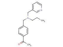 1-(4-{[propyl(pyridin-3-ylmethyl)amino]methyl}phenyl)ethanone