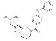 5-{[2-[(dimethylamino)methyl]-7,8-dihydro-4H-pyrazolo[1,5-a][1,4]diazepin-5(6H)-yl]carbonyl}-N-phenyl-2-pyrimidinamine