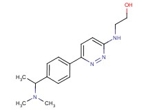 2-[(6-{4-[1-(dimethylamino)ethyl]phenyl}pyridazin-3-yl)amino]ethanol