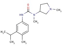 N'-(3-isopropyl-4-methylphenyl)-N-methyl-N-(1-methylpyrrolidin-3-yl)urea