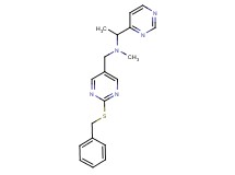 N-{[2-(benzylthio)pyrimidin-5-yl]methyl}-N-methyl-1-pyrimidin-4-ylethanamine