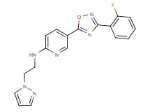 5-[3-(2-fluorophenyl)-1,2,4-oxadiazol-5-yl]-N-[2-(1H-pyrazol-1-yl)ethyl]-2-pyridinamine